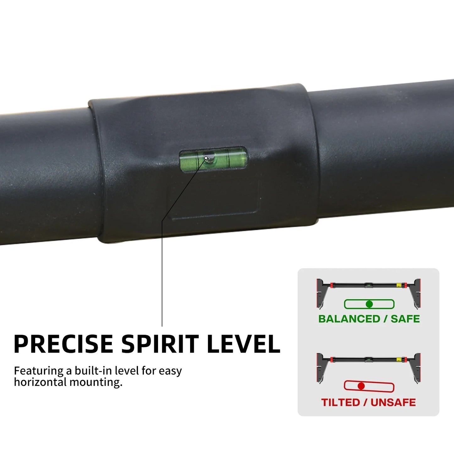 Pull up Bar for Doorway,Home Indoor Chin up Bar with No Screws, No Punching Adjustable Width Pull up Bar[76-95Cm], Maximum Load Capacity 250Kg.