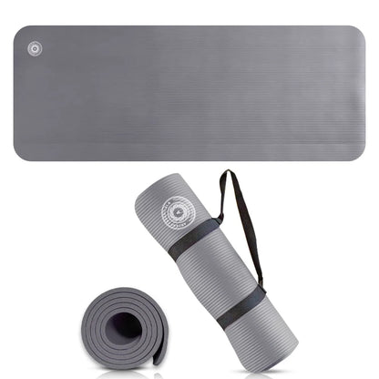 Yoga Mat with Carry Strap | Lightweight Yoga Mat for Pilates, Yoga | Free Ebook for Mat Workouts