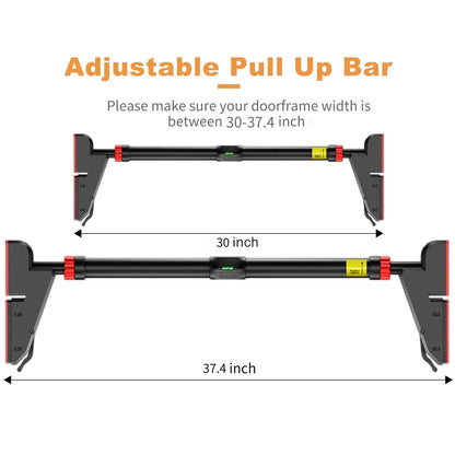Pull up Bar for Doorway,Home Indoor Chin up Bar with No Screws, No Punching Adjustable Width Pull up Bar[76-95Cm], Maximum Load Capacity 250Kg.